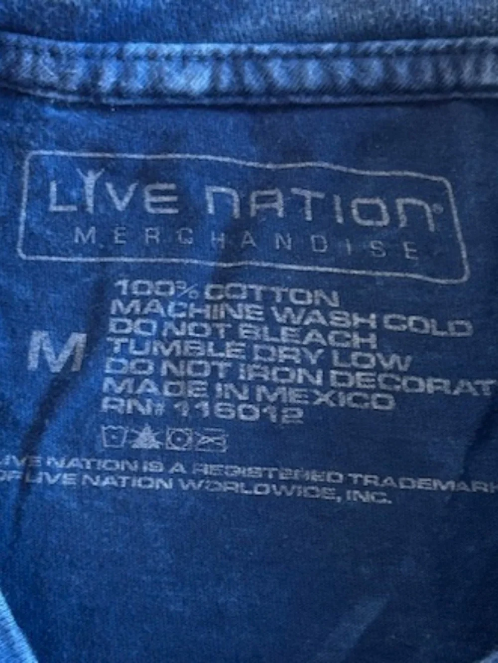 Kids Live Nation Def Leppard Adrenaline Tour Short Sleeve T-Shirt 2017 Size M